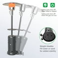 thumbnail image 4 of Costway Chauffage de Patio Extérieur 50,000BTU avec Roues et Étagère, sur Pied, 4 of 9