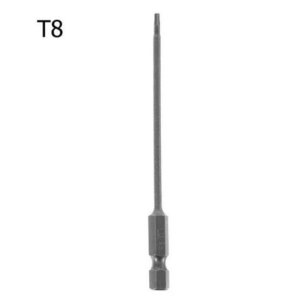 

BAMILL 1PC Magnetic Torx Screwdriver Bit 100mm Long T8 T10 T15 T20 T25 T27 T30 T40