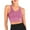 Pink, variant on DODOING Women's Seamless Padded Yoga Sports Bra Activewear Bra Sleep Workout Lingerie Yoga Sports Bra
