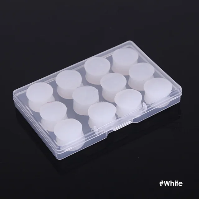 12Pcs Silicone Sleeping Ear Plugs, Noise Reduction Anti-Snore Sound Insulation, Reusable Sleep Ear Protection Earplugs