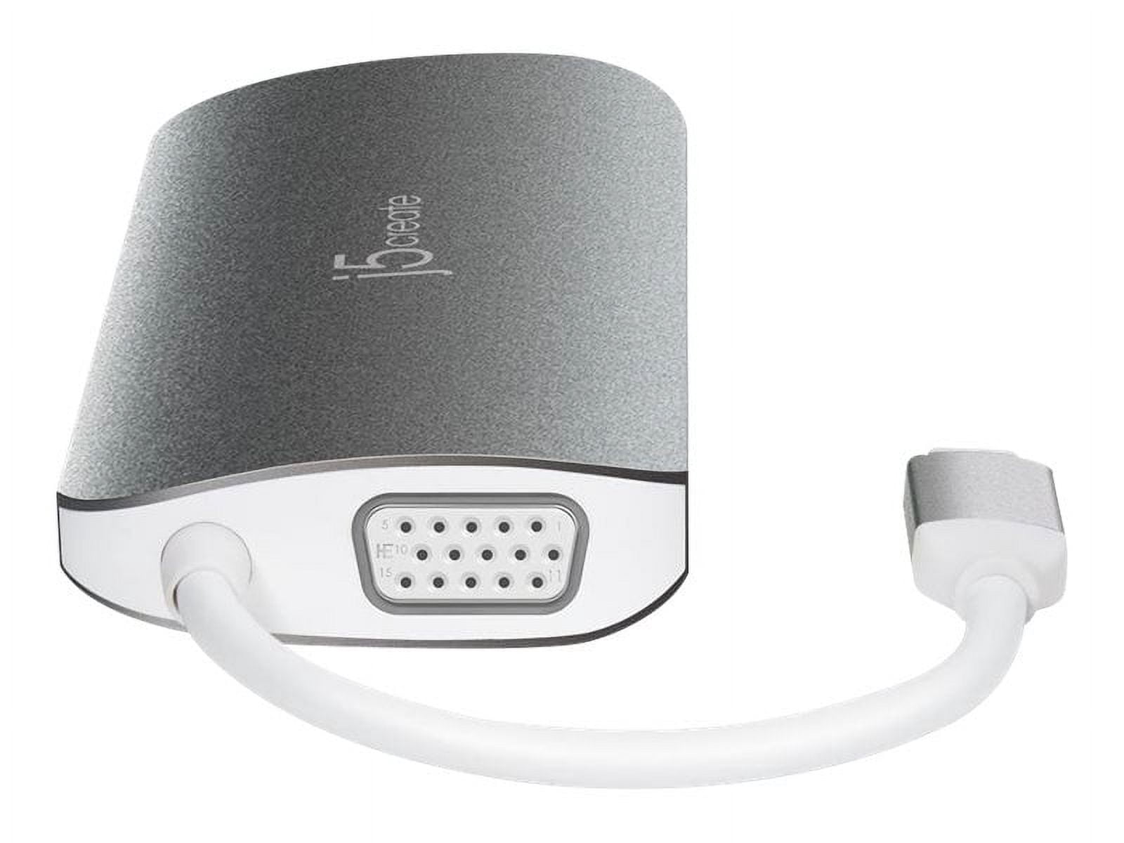 j5create JCD384 - Docking station - USB-C - VGA, HDMI - GigE