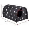 thumbnail image 2 of QAVILFLY Casa para gatos al aire libre, resistente a la intemperie, plegable, refugio para gatos cal, 2 of 7