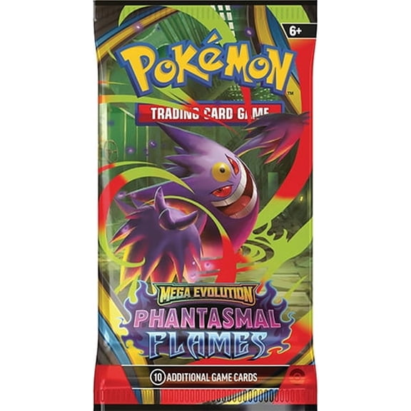 Pokemon Cards - Mega Evolution Phantasmal Flames - BOOSTER PACK [10 Cards]