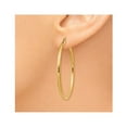 thumbnail image 2 of Large 10K Yellow Gold Hoop Earrings 1 1/2 Inches (2mm), 2 of 3
