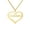 Gold, variant on Name Custom Necklace Custom Name Love Heart Pendant Personalized Heart Stainless Steel Name Necklace for Women Valentine's Day Gift