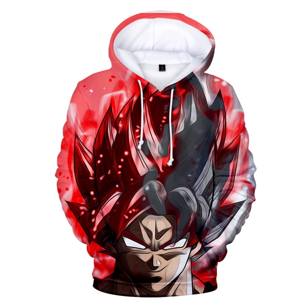 Anime Dragon Ball Hoodie Printed Hoodie Men's Women's Super Saiyan Goku  Jacket Cartoon Sweatshirt(Red, Adult 7XL) - Walmart.com