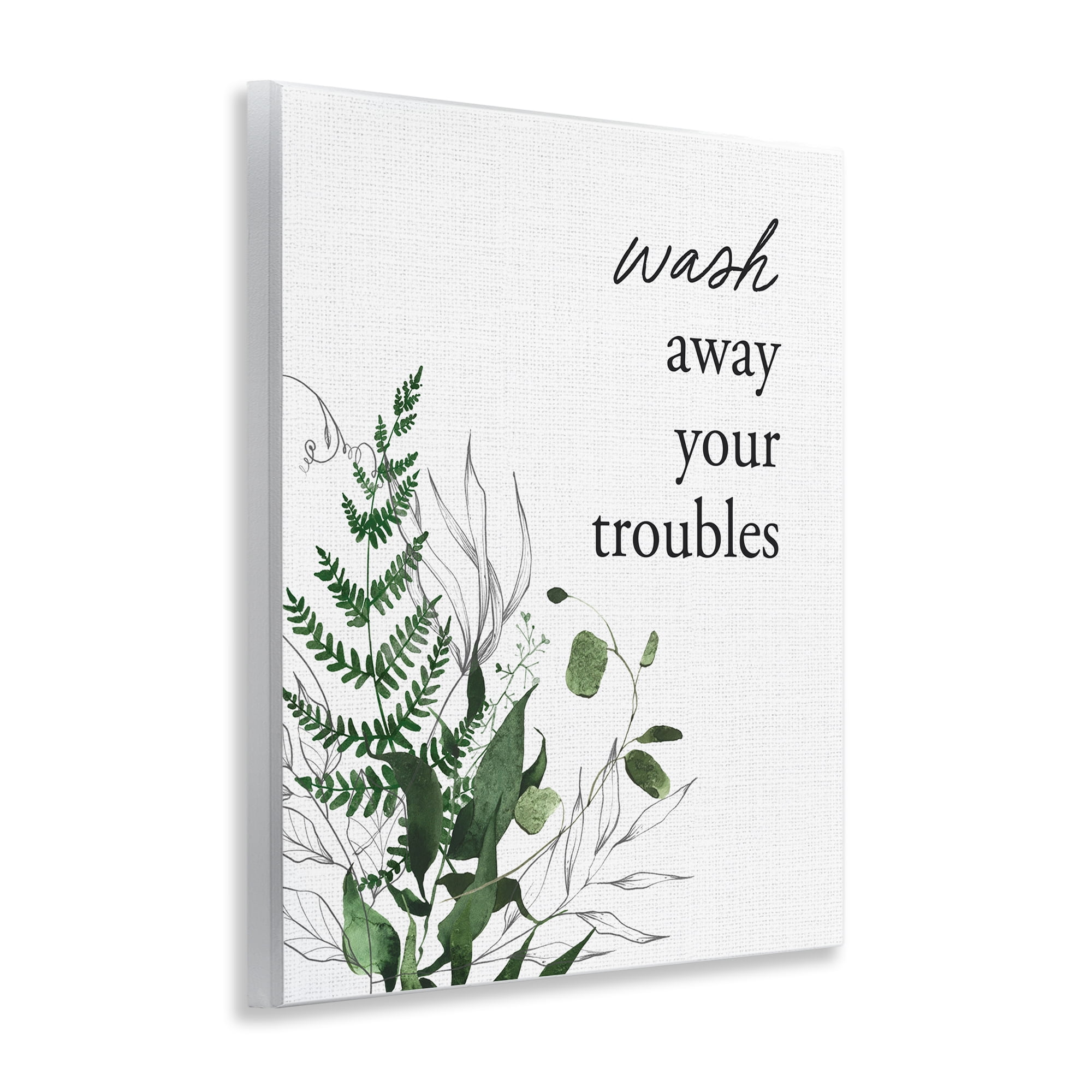 Forest Foliage Wash Away Wall Plaque Art, design by Lettered and Lined