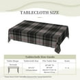 thumbnail image 6 of Rectangle Table Cloth, Gray Plaid Clan Moffat Tartan Resistant Washable Tablecloth Decorative Table Cover for Dining, Indoor and Outdoor, 6 of 6