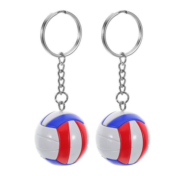 FRCOLOR 2 Pcs Ball-shaped Key Chains Volleyball Keychain Student