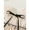 thumbnail image 4 of Kmbangi Bambin Bébé Filles Robes d'Été, Sans Manches Noeud devant Points Impression Étagé Robe de Réservoir pour 9M-3Y, 4 of 9