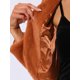 thumbnail image 5 of CHAQUETA CORTA ABIERTA INSPIRADA EN CHIC PARA MUJER, BOLERO DE FALSO PIEL DE MANGA LARGA, ABRIGO DE INVIERNO XL CARAMELO, 5 of 6
