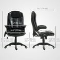 thumbnail image 2 of CoSoTower Chaise de Bureau Inclinable avec Massage, Chaise de Bureau Exécutive à Dossier Haut, Roues Pivotantes, Noir, 2 of 7
