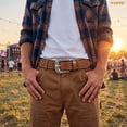 thumbnail image 6 of WHIPPY Western Belt for Women Men Cowboy Embossed Belts Cowgirl Belt for Jeans Dresses, 6 of 7