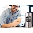 thumbnail image 5 of A Truly Great boss is Hard to Find 20 OZ Tumbler.Bosses Day Gifts.Leaving Moving Appreciation Retirement Birthday Christmas Gifts for Women Men Manager Director Boss,Boss Lady Mug(Stainless Steel), 5 of 6