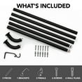 thumbnail image 3 of Deconovo Wrap Around Curtain Rod 48–84 in, Adjustable Light Blocking Rod for Blackout Curtains, 3 of 10