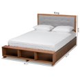 thumbnail image 4 of Baxton Studio Walnut Brown Finished Wood 4-Drawer Full Size Platform Storage Bed, 4 of 14
