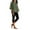 Army Green, variant on Fmbrln Womens Summer 2 Piece Sets Casual Crew Neck 3/4 Sleeve Linen Tops and Elastic Waist Capri Leggings Sets Athletic Workout Sets Lounge Sets White XL