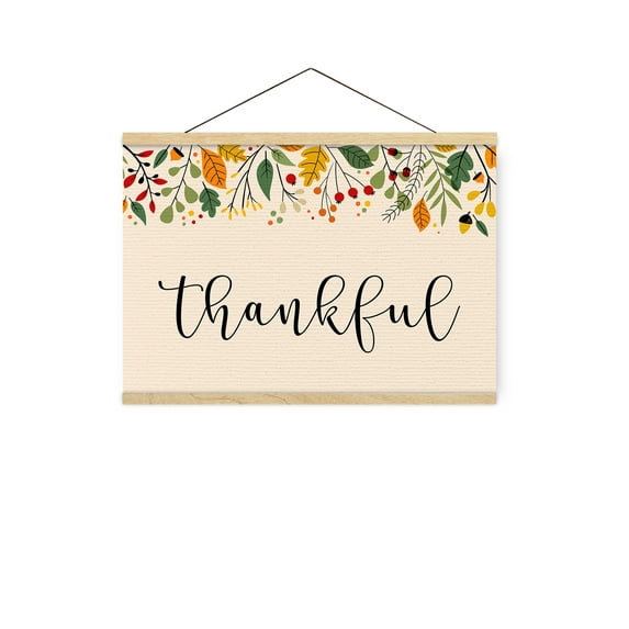 Thankful Sign - Hanging Wall Sign for Home Blessing