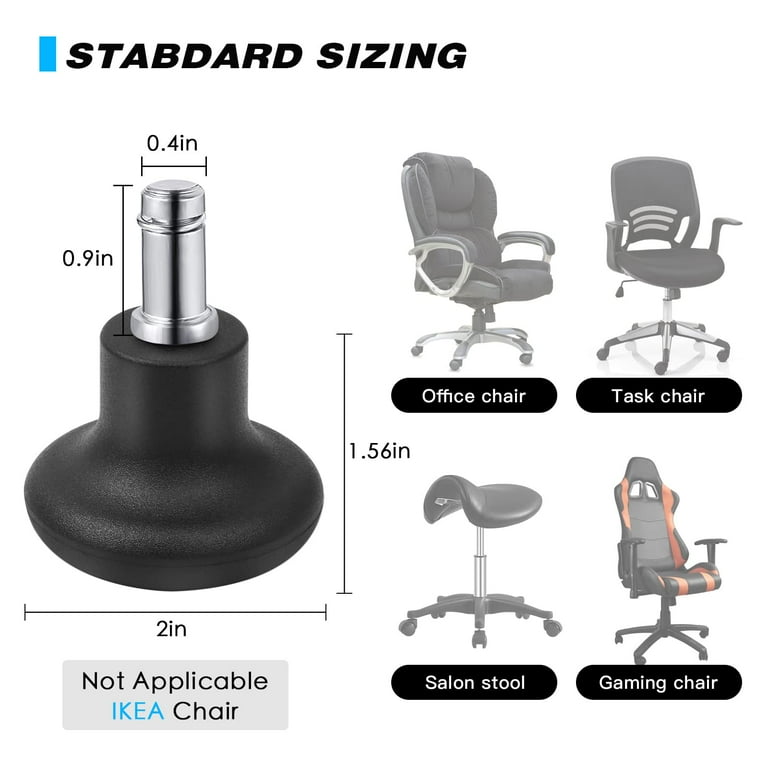 Bell glides for ikea chair sales