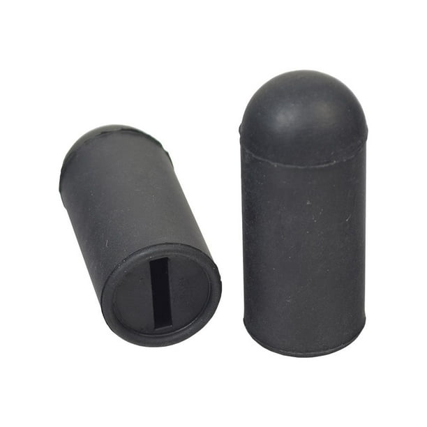 AlveyTech Black Rubber Tips for 5/8" Wheelchair Wheel Locks Pair fits
