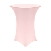 Ultimate Textile 24-Inch Round 42"H Fitted Stretch Table Cover