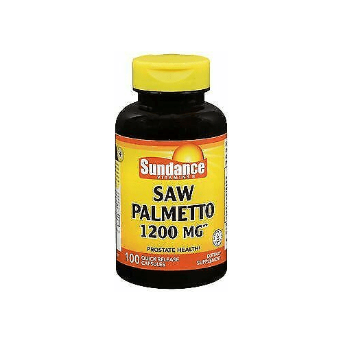 Sundance Saw Palmetto Men's Prostate Health Gluten-Free 1200mg 100ct,2-Pack