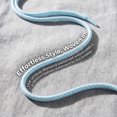 thumbnail image 4 of INSPIRE CHIC Round Rope Shoe Strings Three-Color Checkered Shoe Laces for Boots 2 Pairs Light Blue 140cm/55.1", 4 of 6