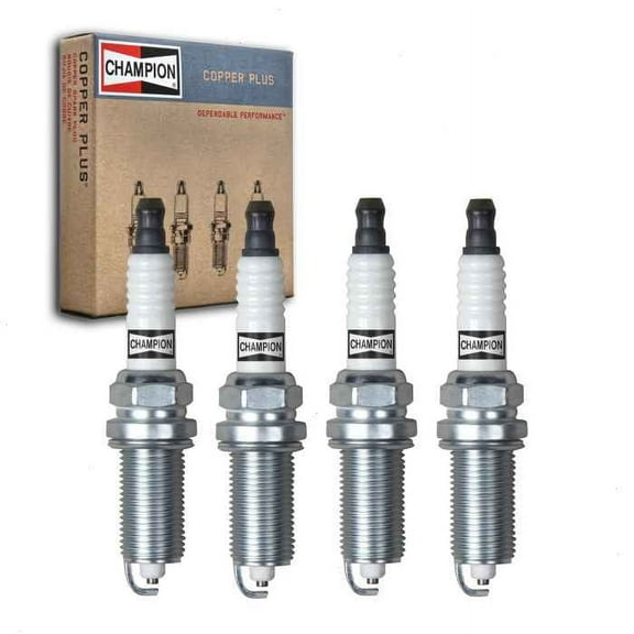 4 pc Champion Copper Plus Spark Plugs compatible with Jeep Compass 2.4L L4 2017-2020