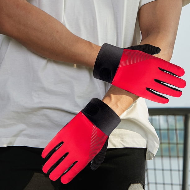 mfyjkho Guantes de seda de hielo para hombre y mujer|protección solar de verano|transpirables|finos|para deportes al aire libre|ciclismo|pesca|compatibles con pantallas táctiles|tamaño 26 x 9,9 cm