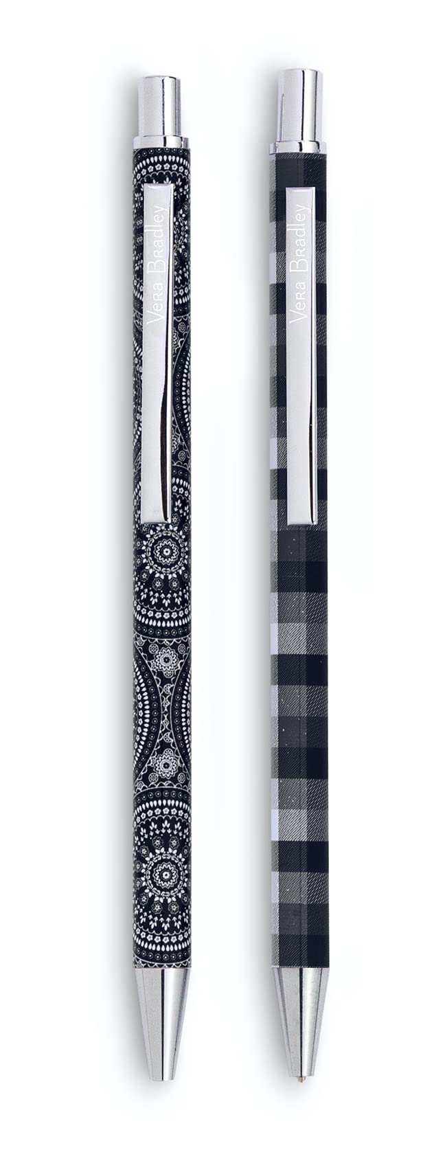 Vera Bradley Metal Pen And Pencil Set, Black Ink Ballpoint Pen ...