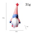 thumbnail image 2 of Niusricy Independence Day Doll Patriotic Memorial Day Decorations Plush Swedish Gnome Ornaments, 2 of 6