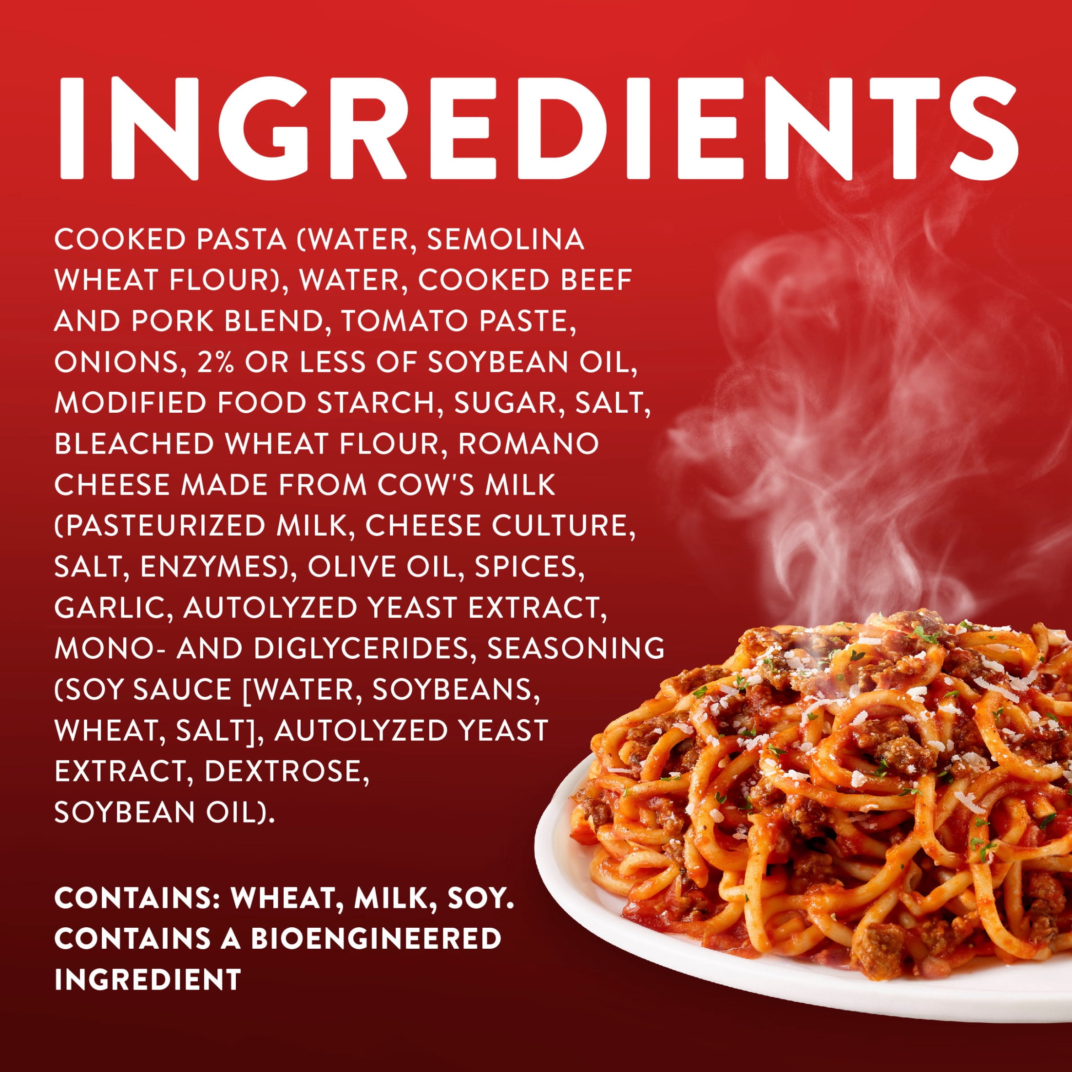 Stouffer’s Spaghetti with Meat Sauce, Single Serve, Frozen Pasta, Single Frozen Meals 12 oz