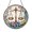 Acrylic 3.5 Inch, variant on Libra Zodiac Glass Suncatcher Round Window Hanging with Cosmic Floral Balance Design, Astrology Inspired Home Decor Gift
