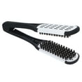 thumbnail image 4 of Cepillo de doble cara para alisar la barba, herramienta profesional para peinar el cabello (negro y blanco), 4 of 14