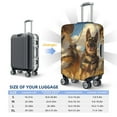 thumbnail image 4 of Fuzoiu Farm Corgi German Shepherd Print Suitcase Cover,Washable Luggage Covers for Suitcase,Elastic Luggage Protector Cover,Scratch Resistant Travel Suitcase Covers-X-Large, 4 of 7