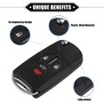thumbnail image 3 of Unique Bargains 4 Button Keyless Entry Remote Key Shell Cover for Mitsubishi Eclipse 2007-2010 with Blade No Chip,Black, 3 of 7