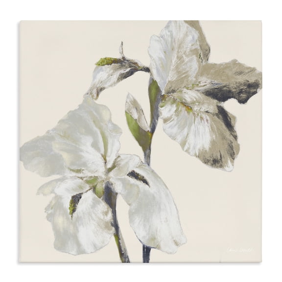 Stupell Industries Shabby Chic Irises Soft Beige Canvas Art, 17 x 17, by Lanie Loreth