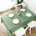 thumbnail image 5 of Rectangle Vinyl PVC Tablecloth, 100% Waterproof Buffalo Plaid Plastic Table Cloth, Oil Proof Heavy Duty Wipeable Table Covers for Dining/Camping/Picnic/Outdoor - 54 x 78, Light Blue, 5 of 6