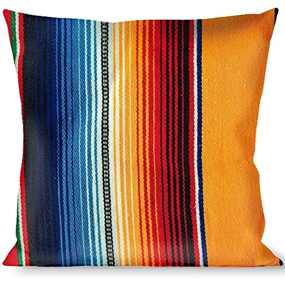 Buckle-Down Throw Pillow - Zarape2 Vertical Multi Color Stripe
