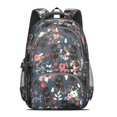 thumbnail image 2 of Rottweiler Dog and Flower Floral Backpack for School,Cute School Bag,Schoolbag with Adjustable Shoulder Straps & Padded Back,16.9 Inch, 2 of 5