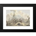 thumbnail image 2 of Jan Anthonie Langendijk Dzn 18x14 Black Modern Framed Museum Art Print Titled - Attack Between Cossacks of Crimea and French Riding Artillery (1817), 2 of 5