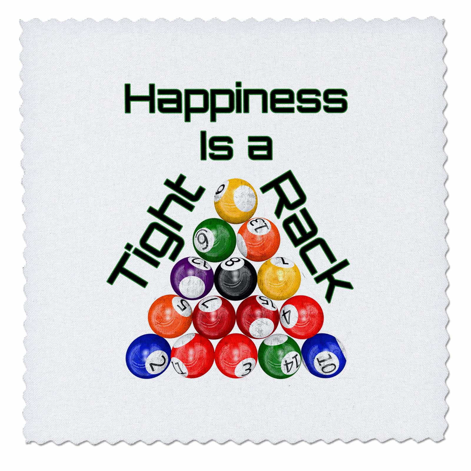 Happiness is a tight rack billiard graphic for anyone who plays pool