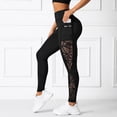 thumbnail image 2 of WAYUTE Women's Leggings High Waisted Tights with Mesh Panels and Side Pockets for Ladies Seamless Stretchy Fit Daily Wear XL, 2 of 6