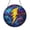 Stained Glass 5.9 Inch, variant on Lightning Bolt Stained Glass Suncatcher, Window Hanging Gift for Storm Lovers