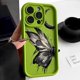 thumbnail image 3 of Funda de teléfono con pintura al óleo estética de mariposa para iPhone 15 Pro Max 16 11 12 13 14 14Pro XS X XR SE 2022 2020 7 8 Plus Funda protectora, 3 of 5
