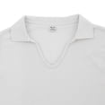 thumbnail image 5 of Blusas y camisas de manga larga con cuello en V para hombre, camiseta de manga larga con cuello redondo y capucha de color liso, blusa de poliéster para hombre, 5 of 5