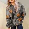 thumbnail image 6 of kmaduk Light Camo Hoodies for Teen Girls Cute Sweatshirt Maple Leaf Print Oversized Fleece Sweatshirts Pullover Tops with Pocket (Yellow, 7-8 Years), 6 of 6