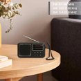 thumbnail image 4 of Mini Radio Portátil Con Banda Completa Batería 500 MAh Receptor Radio AM/FM (negro), 4 of 9