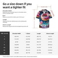 thumbnail image 5 of Fuzoiu Starry Sky Colorful Donut Print Men's Casual Short,Men's Short Sleeve Shirt,Mens Casual Button Down Shirts,Cuban Collar Summer Shirt for Beach, Vacation, and Outdoor Activities-XX-Large, 5 of 5