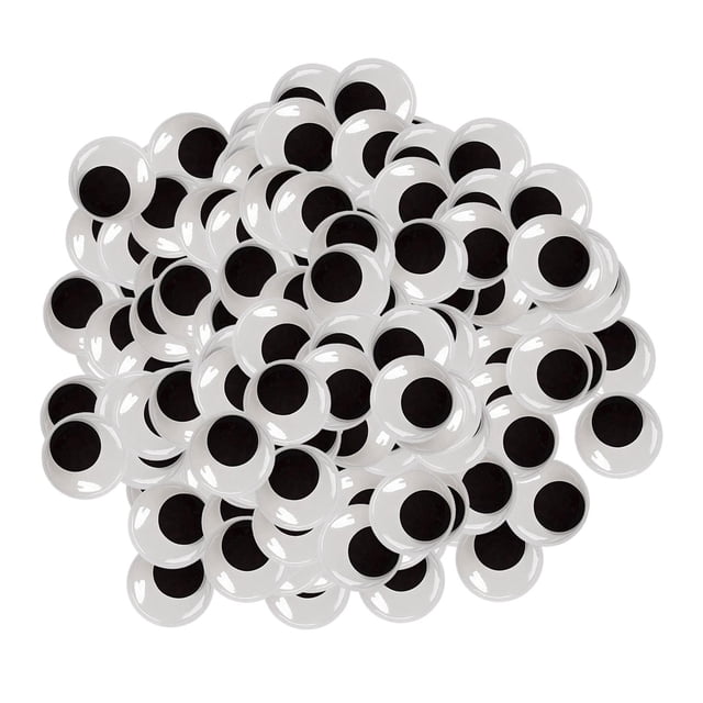 Ojos saltones de plástico, ojos móviles, pegatinas para ojos de muñeca, para peluches y animales, manualidades. 1000 piezas 20 mm